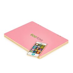 EcoToys Detský vzdelávací laptop TWIGY ružový