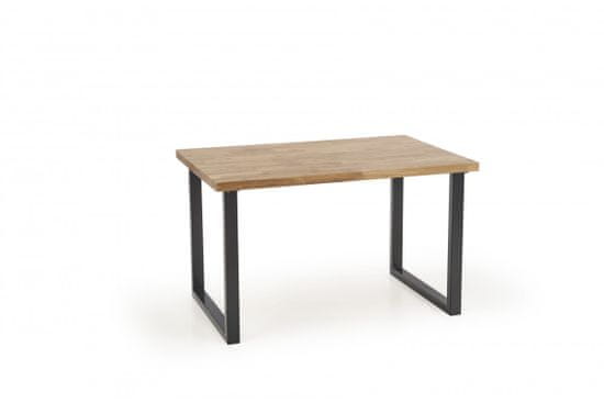 Halmar Jedálenský stôl Dusu 140x85 cm prírodný dub/čierna
