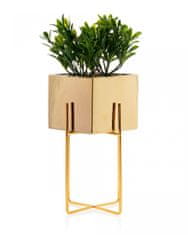 Dekorstyle Kvetináč na stojane Mizu 23 cm zlatý