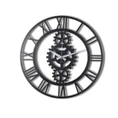 Wallity Dekoratívne nástenné hodiny Gear 50 cm čierne
