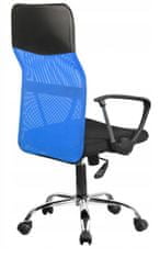 Topeshop Otočná stolička Nemo čierno-modrá