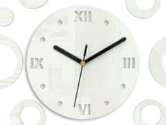 ModernClock 3D nalepovacie hodiny Ring biele