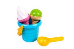 shumee Sand Set Ice Cream Bucket Blue Spoon 5736