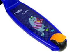 Lean-toys Trojkolka Tenké svietiace kolieska Modrá mačka