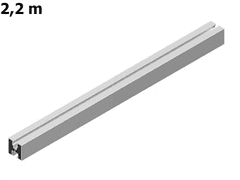 sapro FVE Hliníkový montážny H profil 40x40mm, 2,2m, dĺžka 2200mm pre M10 hlavu