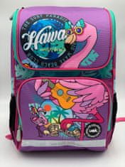 Klarion Krásna ergonomická školská taška Flaming