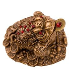 Feng shui Harmony Zlatá trojnohá žaba 8cm