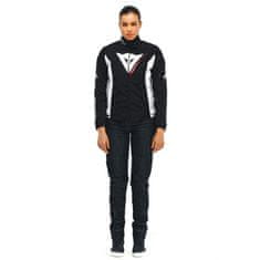Dainese VELOCE D-DRY LADY športová textilná bunda black/white/lava-red-veľkosť 44