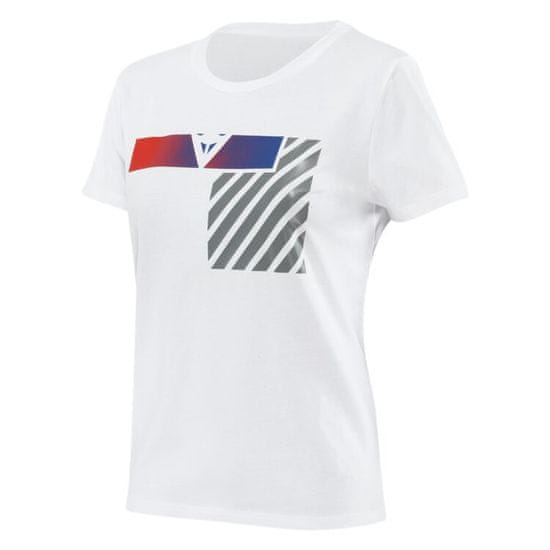 Dainese ILLUSION LADY tričko biele/tmavosivé/červené veľkosť M