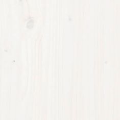 Vidaxl Kôš na bielizeň biely 44x44x76 cm masívna borovica