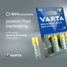 VARTA Nabíjacie batérie Recycled 4 AAA 800 mAh R2U 56813101404