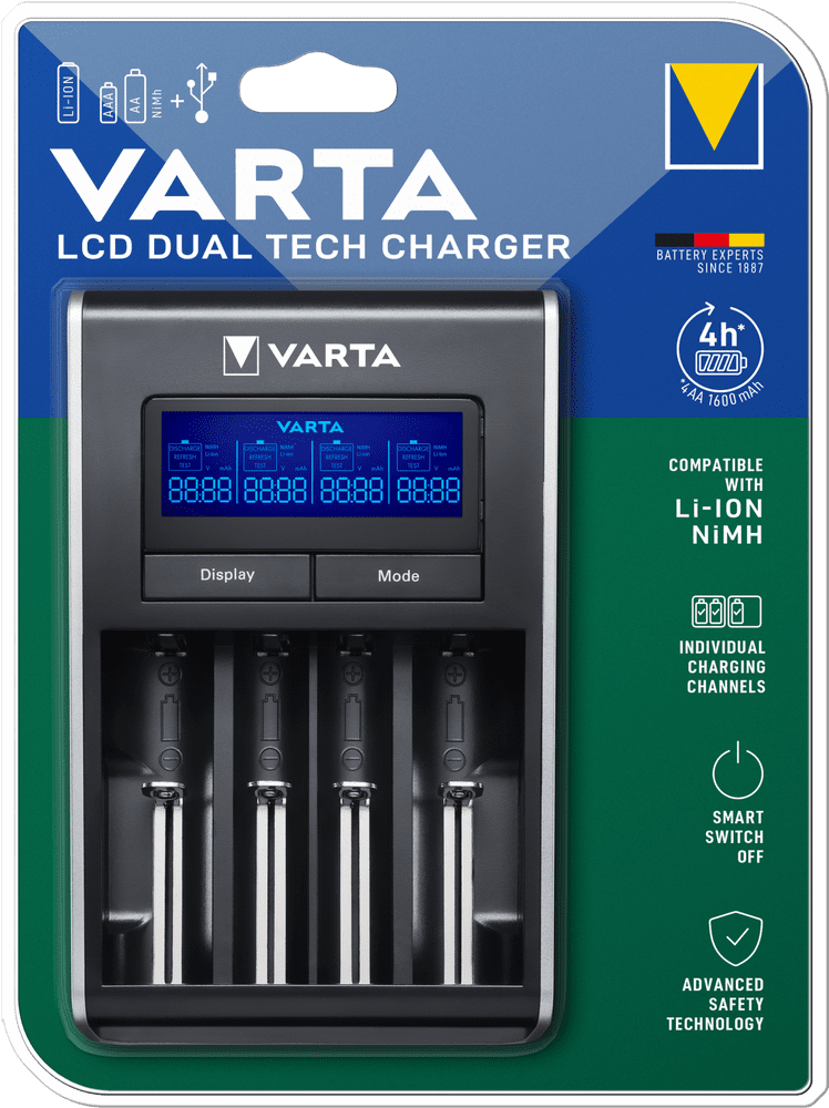 VARTA LCD Dual Tech Charger empty R2U 57676101401