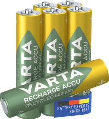 VARTA Nabíjacie batérie Recycled 5 + 1 AAA 800 mAh R2U 56813101476