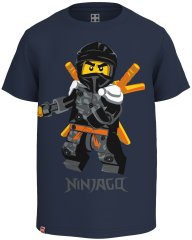 LEGO Wear chlapčenské tričko Ninjago LW-12010577 tmavomodrá 104