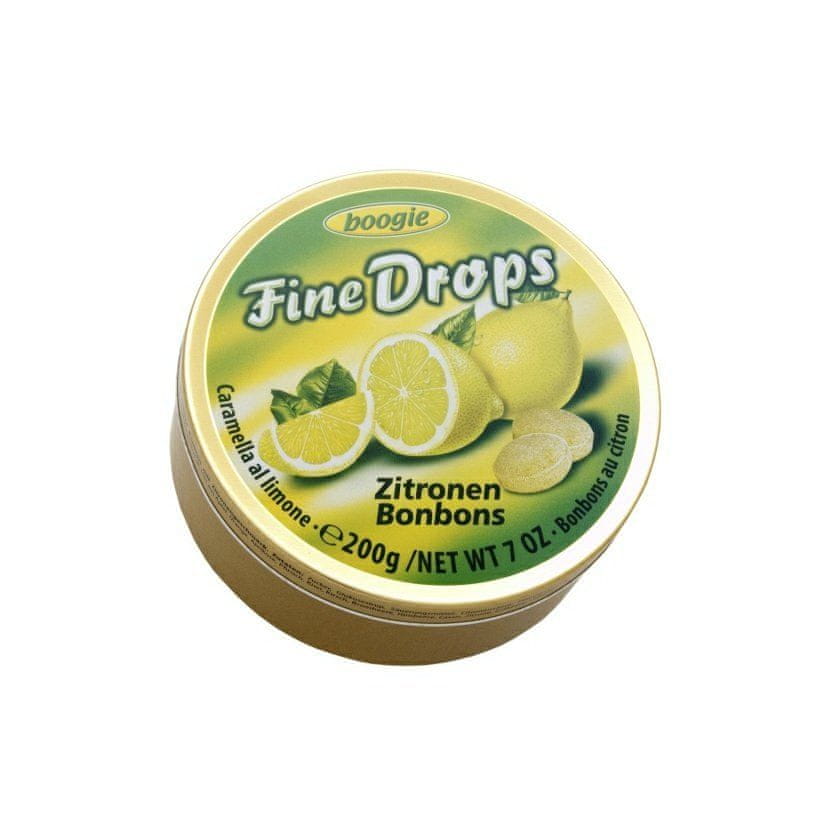 Woogie Fine Drops s príchuťou citrónu 200g