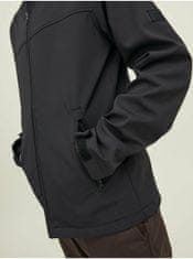 Jack&Jones Čierna ľahká bunda so zipsom a s kapucňou Jack & Jones Marvin L