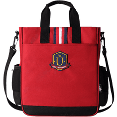 Klarion Retro červeno-čiernaškolská taška Dolores do ruky alebo na plece