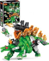 Cogo stavebnica Mecha Dino - Transformers Stegosaurus 2v1 kompatibilná 547 dielov