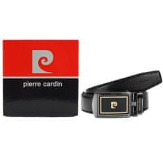Pierre Cardin Pánsky kožený opasok s ozdobnou automatickou prackou - 125