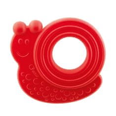 Chicco Hryzátko Eco+ Slimák Molly červený 3m+