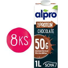 Alpro High Protein sójový nápoj s čokoládovou príchuťou 1l 8 ks