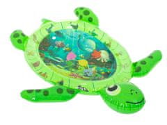 Ikonka Vodná nafukovacia senzorická podložka korytnačka zelená