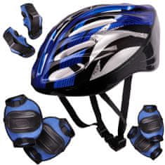 Ikonka Chrániče prilby na bicykel lyžovanie regulácia modrá
