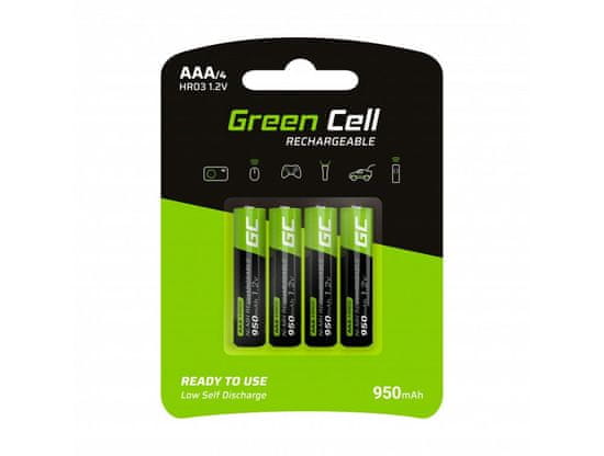 Green Cell GR03 4x AAA HR03 nabíjateľné batérie 950 mAh