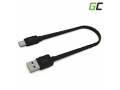 Green Cell Green Cell KABGC03 GCmatte USB-C plochý rýchlonabíjací USB kábel 25 cm