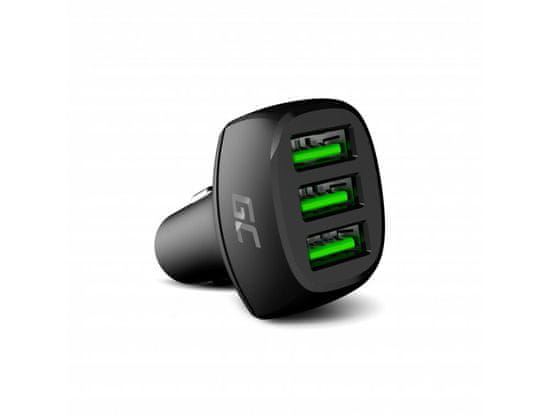 Green Cell CADGC01 autonabíjačka PowerRide 54W 3xUSB 18W Ultra Charge