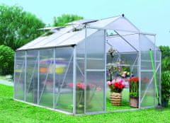 Aga Záhradný skleník MR4040 294x244x227 cm Strieborný + základňa