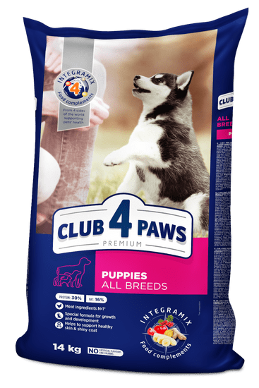 Club4Paws Premium pre šteňatá pre všetky plemená 14kg