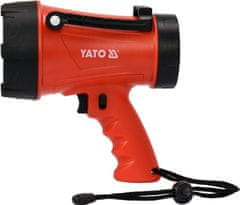 YATO Lampa pištoľová POWER LED, bezprívodová, 3,7 V Li-ion, dosvit 250m, 1200lm, IP68