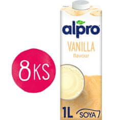 Alpro Sójový nápoj s vanilkovou príchuťou 1l, 8 ks