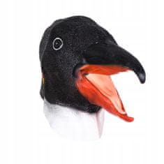 Korbi Profesionálna latexová maska Penguin, hlava tučniaka
