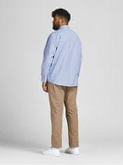 Jack&Jones Plus Pánska košeľa JJEOXFORD Slim Fit 12190444 Cashmere Blue (Veľkosť 5XL)