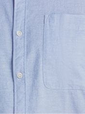 Jack&Jones Plus Pánska košeľa JJEOXFORD Slim Fit 12190444 Cashmere Blue (Veľkosť 4XL)