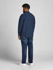 Jack&Jones Plus Pánska košeľa JJEOXFORD Slim Fit 12190444 Navy Blazer (Veľkosť 3XL)
