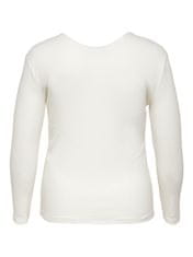 Dámske tričko CARADDA Regular Fit 15266971 Cloud Dancer (Veľkosť 3XL/4XL)