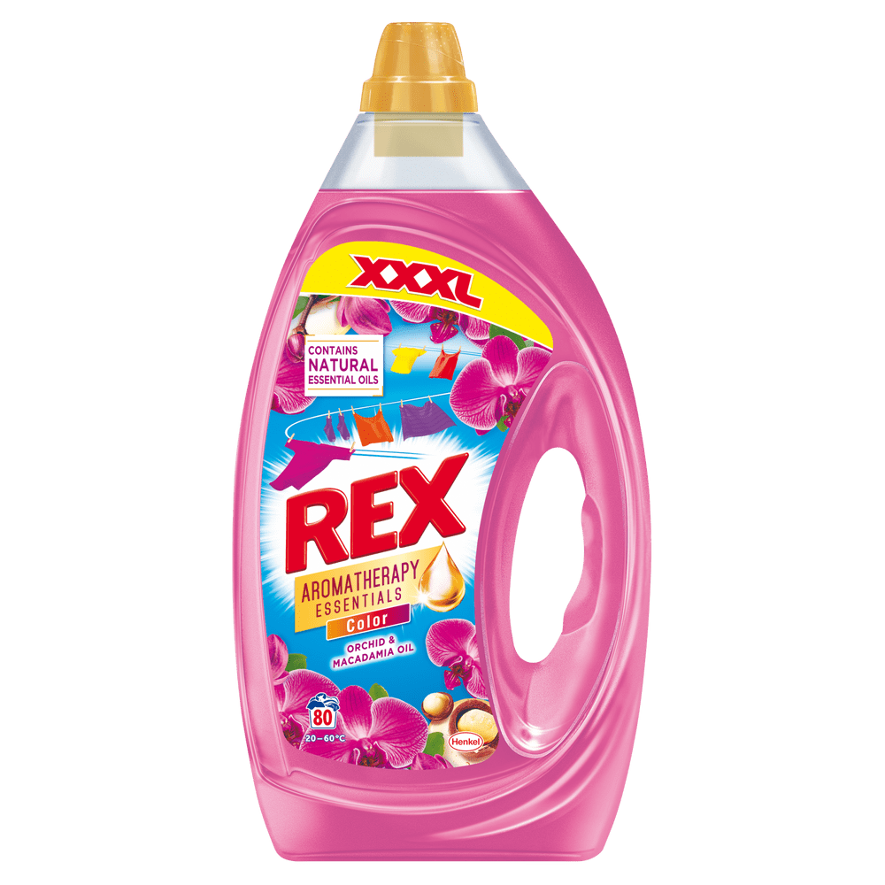 Rex Prací gél Orchid & Macadamia Oil 80 praní, 4 l