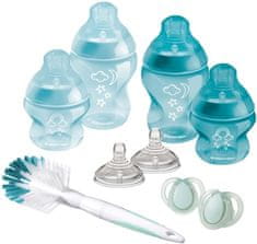 Tommee Tippee Sada dojčenských fľaštičiek C2N s kefou Blue