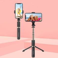 WOZINSKY Wozinsky Bluetooth diaľkový statív na selfie tyč (WSSTK-01-BK) - Čierna KP14136