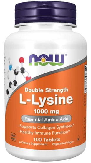 NOW Foods L-Lyzín (L-lyzín), 1000 mg, 100 tabliet