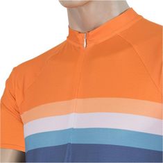 Sensor Dres Cycling Summer Stripe - pánsky, modrý/oranžový - veľkosť S