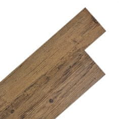 Vidaxl Samolepiace podlahové dosky z PVC 5,02 m², 2 mm, hnedý orech
