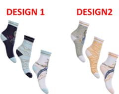 Sun City Dětské ponožky Frozen Ľadové kráľovstvo sada 3 páry Velikost: 23/26, DESIGN: DESIGN 1