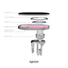 EPICO Ellipse bezdrôtová autonabíjačka 15W s podporou uchytenia MagSafe a s adaptérom v balení 9915111300035, vesmírne sivá