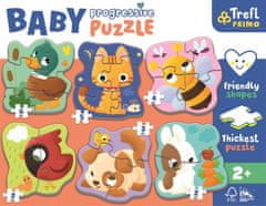 Trefl Baby puzzle Zvieratká 6v1 (2-6 dielikov)