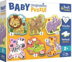 Trefl Baby puzzle Safari 6v1 (2-6 dielikov)