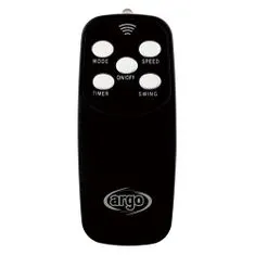 Argo Ventilátor , 398200033, STANDY EVO BLACK, stojanový, 3 rýchlosti, 3 režimy, diaľkové ovládanie, 53 W